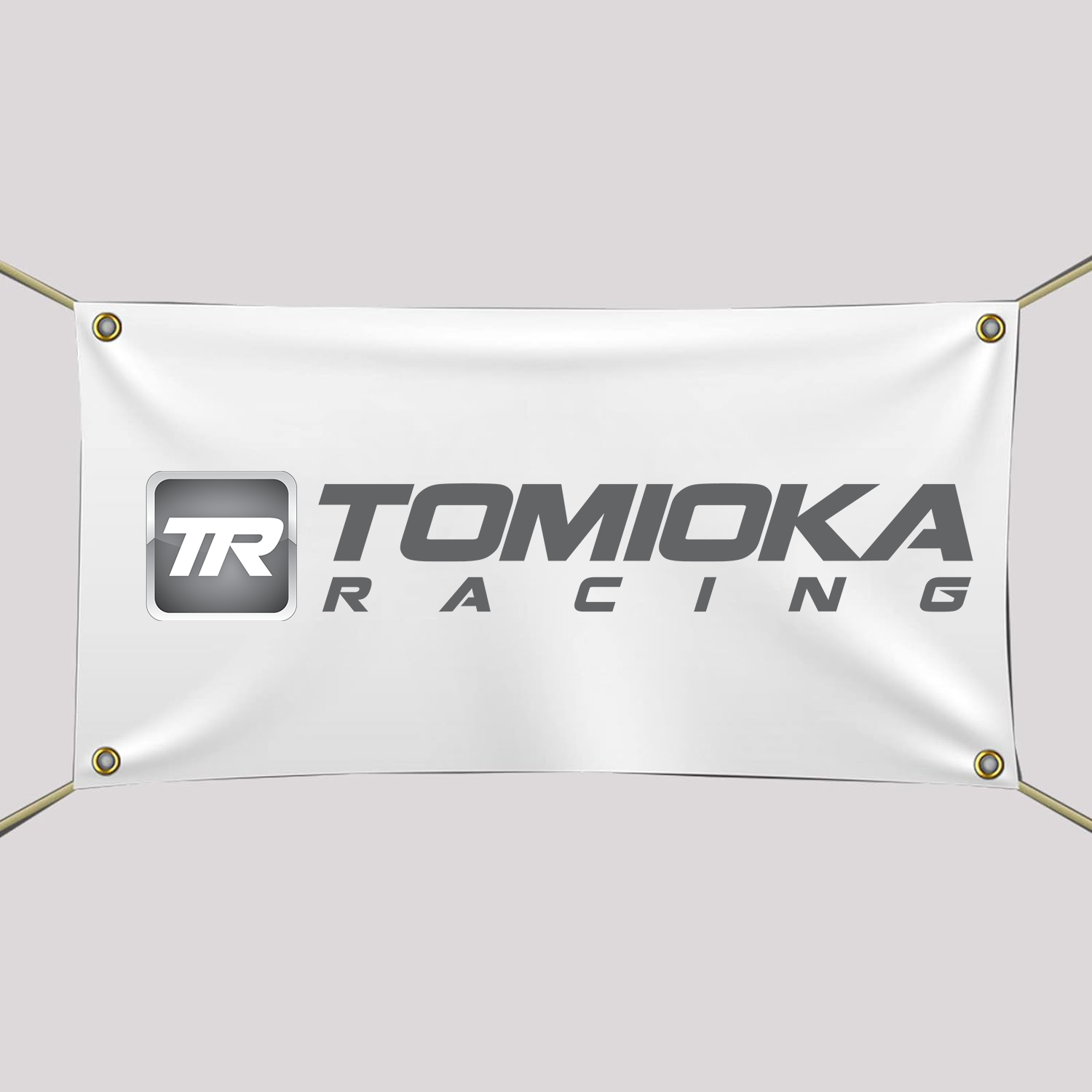 Tomioka Racing Vinyl Banner With Grommets 54"L x 17"H