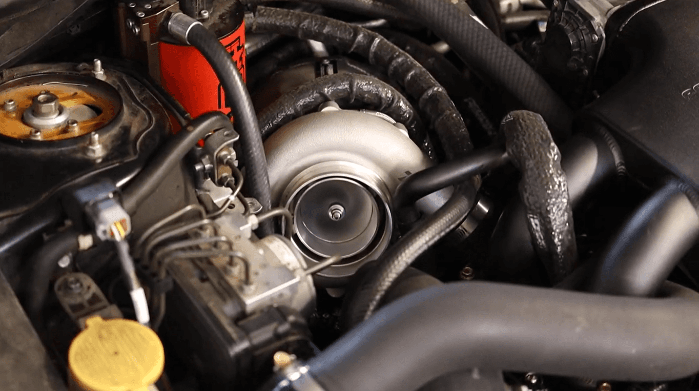 TurboMonsta in the engine bay