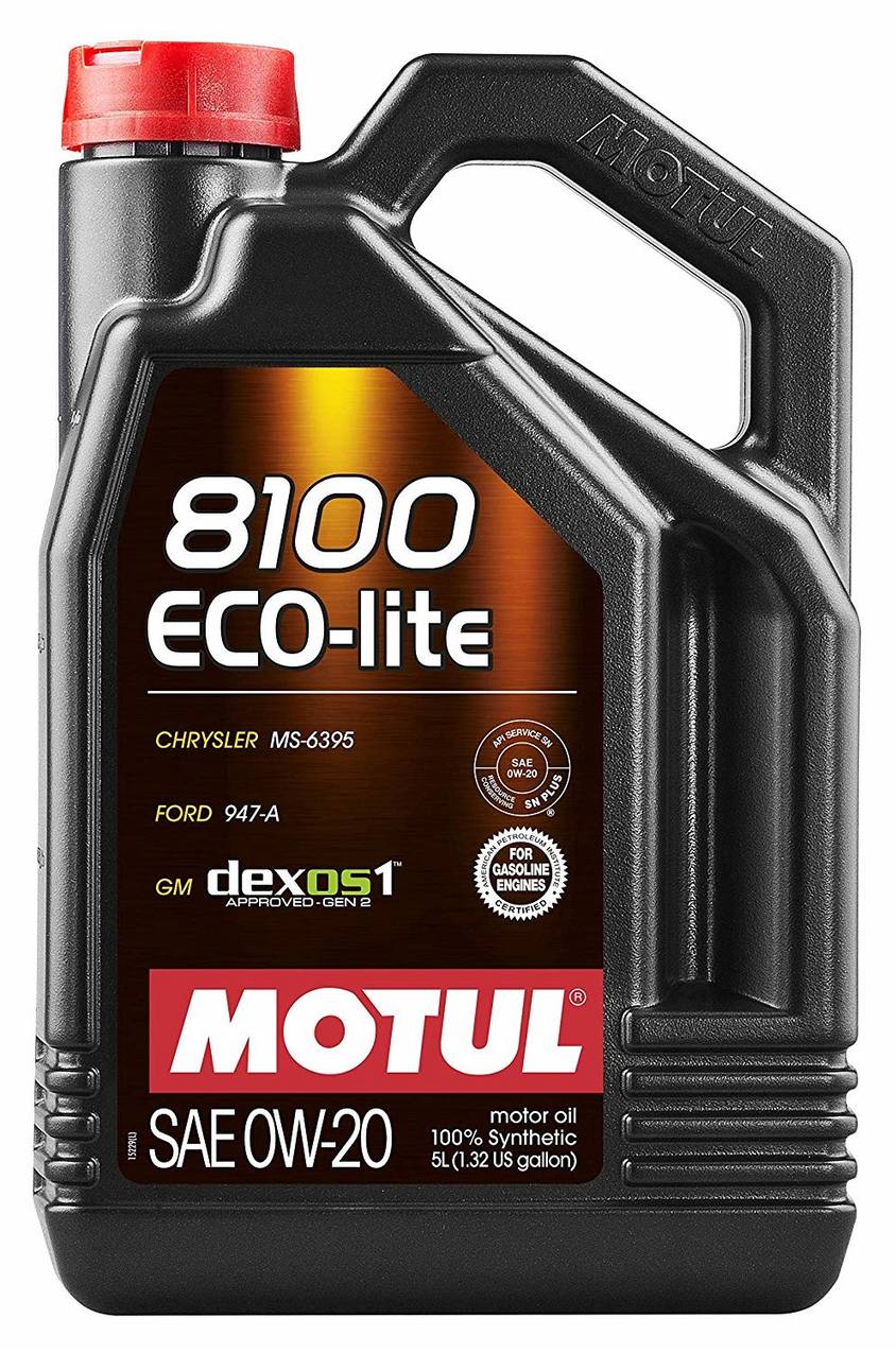 Motul 8100 Eco-Lite 0w20 Engine Oil 5L