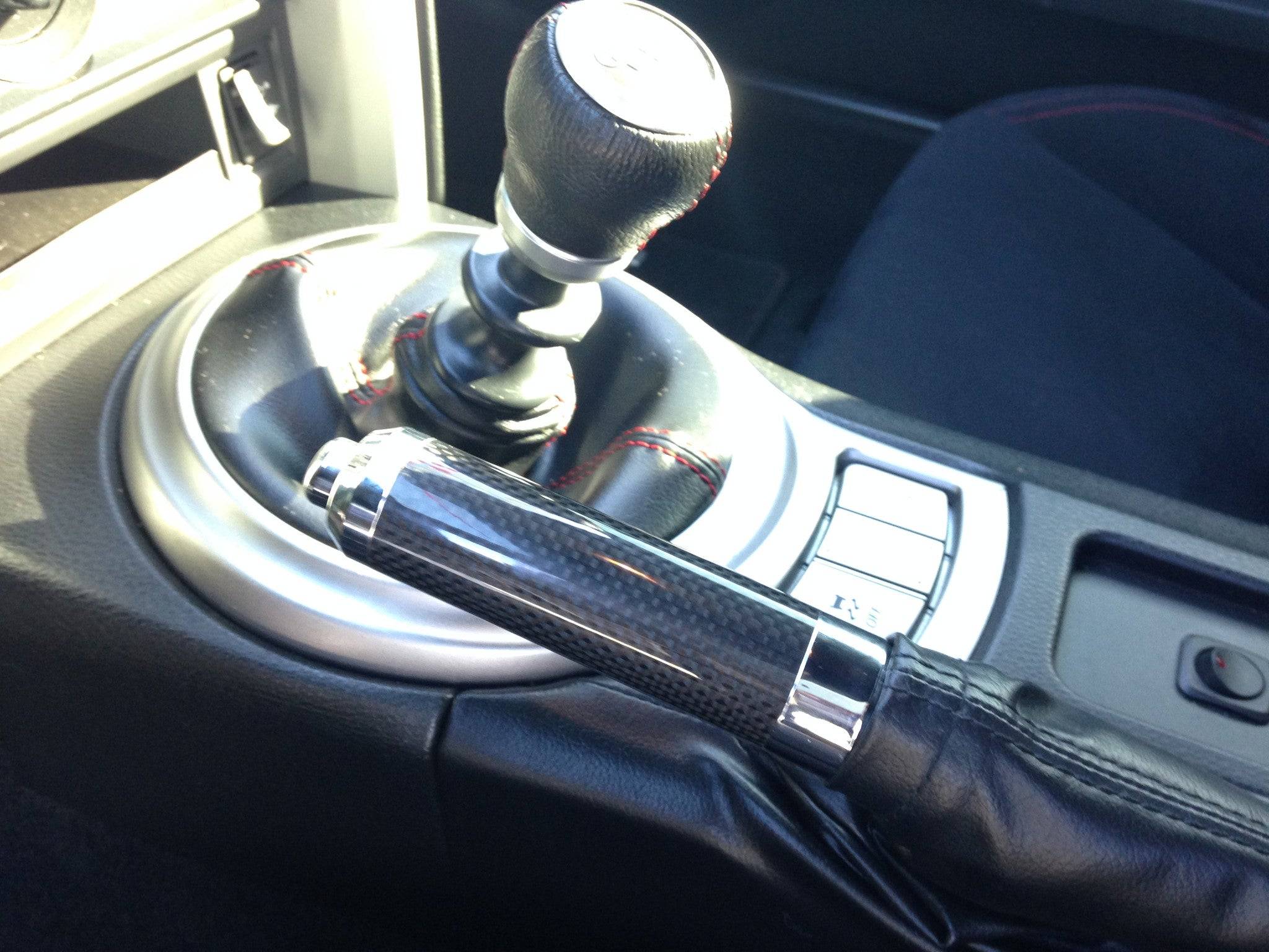 TR Racing Carbon Fiber E-Brake Handle - Silver