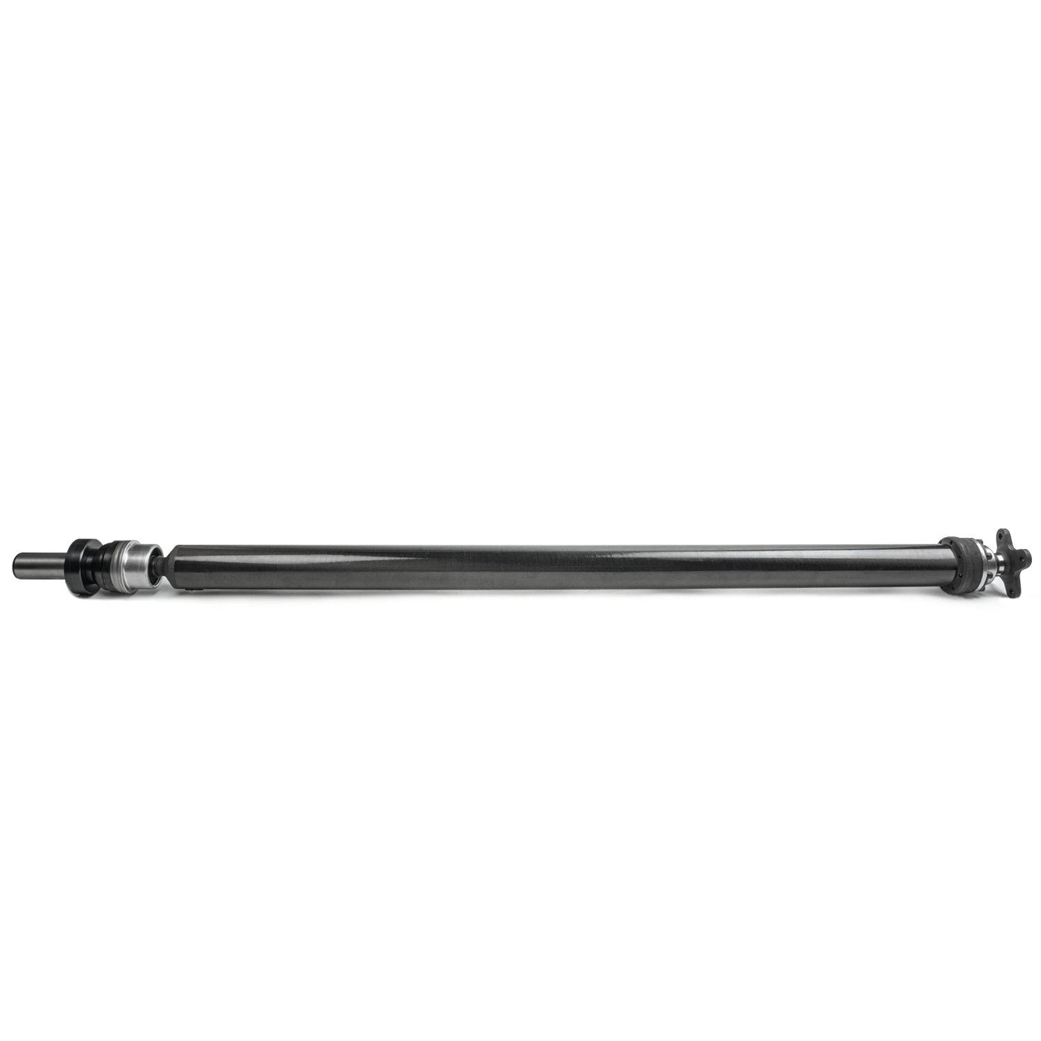 Tomioka Racing TR-DS1000 carbon fiber driveshaft for 2022+ Subaru WRX 6MT, full-length view