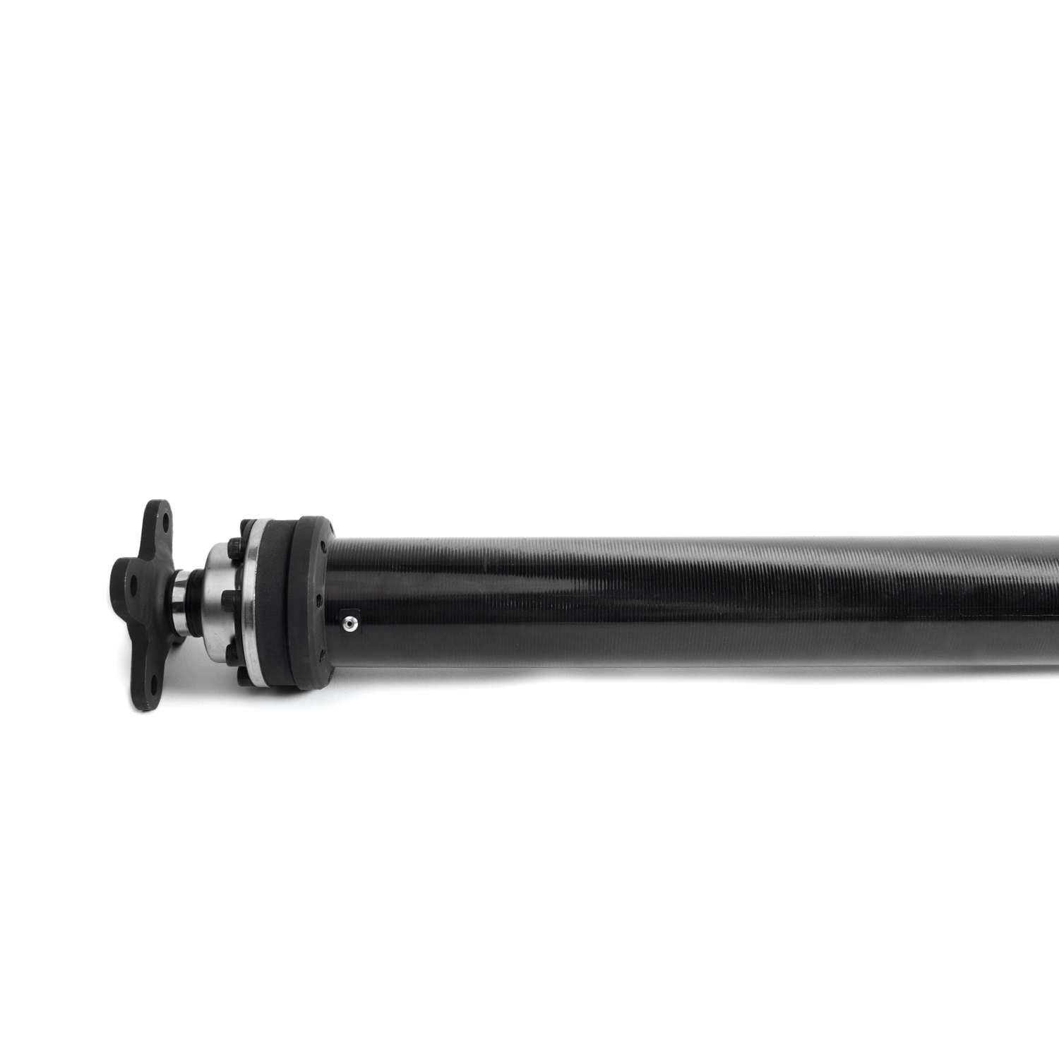 Flange assembly and Toray T700 carbon fiber tube on the Tomioka Racing TR-DS1000 driveshaft